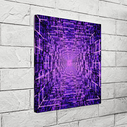 Холст квадратный Фантастические фиолетовые лучи, цвет: 3D-принт — фото 2