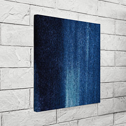 Холст квадратный Синие блёстки во тьме, цвет: 3D-принт — фото 2