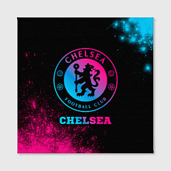 Холст квадратный Chelsea - neon gradient, цвет: 3D-принт — фото 2