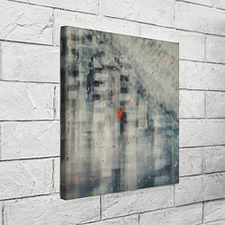 Холст квадратный Серый туман и оранжевые краски, цвет: 3D-принт — фото 2
