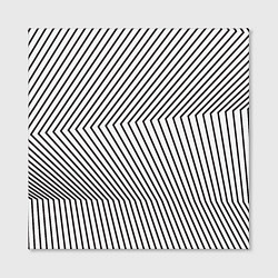 Холст квадратный Ломанные линии и оптическая иллюзия, цвет: 3D-принт — фото 2