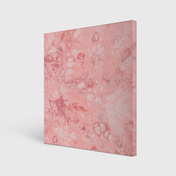 Холст квадратный Розовые волны, цвет: 3D-принт