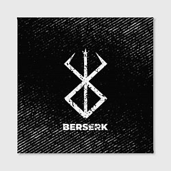 Холст квадратный Berserk с потертостями на темном фоне, цвет: 3D-принт — фото 2