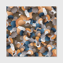 Холст квадратный Котики это жидкость, цвет: 3D-принт — фото 2