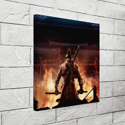 Холст квадратный Sekiro: Shadows Die Twice, цвет: 3D-принт — фото 2