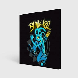 Холст квадратный Blink 182 rabbit, цвет: 3D-принт