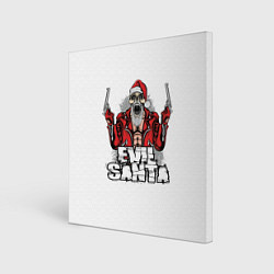 Холст квадратный Злой Санта, цвет: 3D-принт