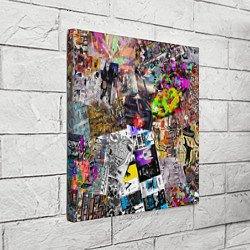 Холст квадратный Очень пёстрый арт, цвет: 3D-принт — фото 2
