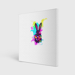 Холст квадратный Rabbit casuall, цвет: 3D-принт