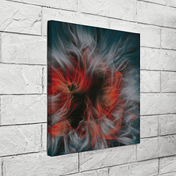 Холст квадратный Абстрактные волны красок и дыма во тьме, цвет: 3D-принт — фото 2