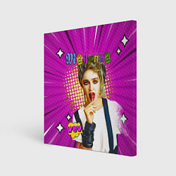 Холст квадратный Madonna 80s Pop Art, цвет: 3D-принт