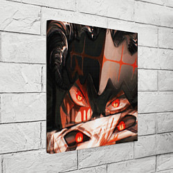 Холст квадратный Аста и его демон - Черный клевер, цвет: 3D-принт — фото 2