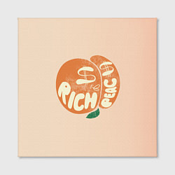 Холст квадратный Рич пич - богатый персик, цвет: 3D-принт — фото 2