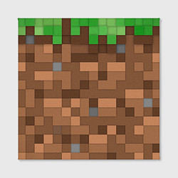 Холст квадратный Блоки майнкрафта, цвет: 3D-принт — фото 2