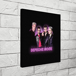 Холст квадратный 80s Depeche Mode neon, цвет: 3D-принт — фото 2