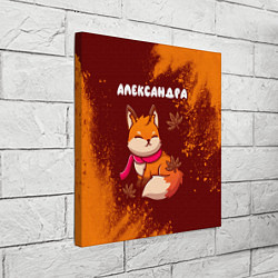 Холст квадратный Александра осенняя лисичка, цвет: 3D-принт — фото 2