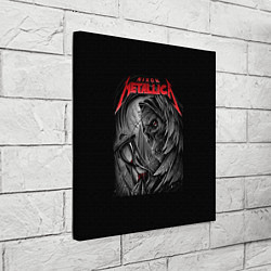 Холст квадратный Metallica - смерть, цвет: 3D-принт — фото 2