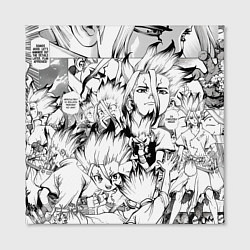 Холст квадратный Исигами Сенку - Доктор Стоун, цвет: 3D-принт — фото 2