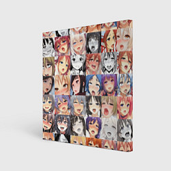 Холст квадратный Anime hentai ahegao manga, цвет: 3D-принт