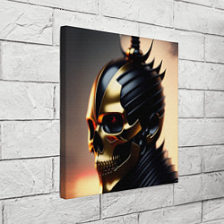 Холст квадратный Череп самурая в маске, цвет: 3D-принт — фото 2
