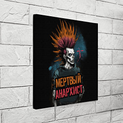Холст квадратный Панк мертвый анархист, цвет: 3D-принт — фото 2
