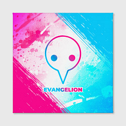Холст квадратный Evangelion neon gradient style, цвет: 3D-принт — фото 2