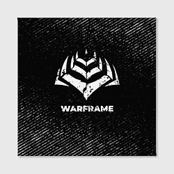 Холст квадратный Warframe с потертостями на темном фоне, цвет: 3D-принт — фото 2