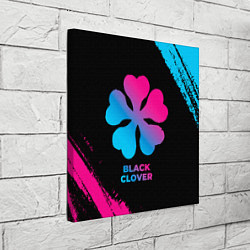 Холст квадратный Black Clover - neon gradient, цвет: 3D-принт — фото 2