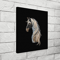 Холст квадратный Вышивка Лошадь, цвет: 3D-принт — фото 2