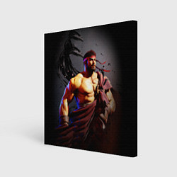 Холст квадратный Street Fighter: Ryu, цвет: 3D-принт