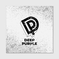 Холст квадратный Deep Purple с потертостями на светлом фоне, цвет: 3D-принт — фото 2