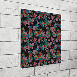 Холст квадратный Модный разноцветный камуфляж, цвет: 3D-принт — фото 2