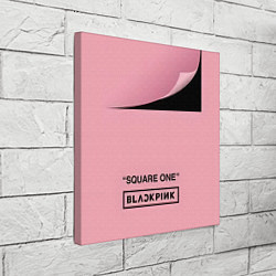 Холст квадратный Логотип Blackpink альбома Square One, цвет: 3D-принт — фото 2