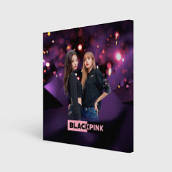 Холст квадратный Blackpink purple, цвет: 3D-принт