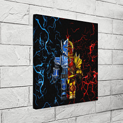 Холст квадратный Рыцарь Roblox, цвет: 3D-принт — фото 2