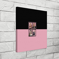 Холст квадратный Черно-розовые K-pop группа, цвет: 3D-принт — фото 2