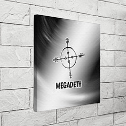 Холст квадратный Megadeth glitch на светлом фоне, цвет: 3D-принт — фото 2