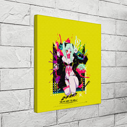 Холст квадратный Ребекка - Киберпанк 2077, цвет: 3D-принт — фото 2