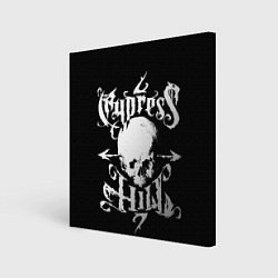 Холст квадратный Cypress hill - skull arrows, цвет: 3D-принт