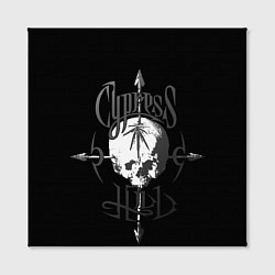 Холст квадратный Cypress hill - arrows skull, цвет: 3D-принт — фото 2