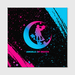 Холст квадратный Angels of Death - neon gradient, цвет: 3D-принт — фото 2