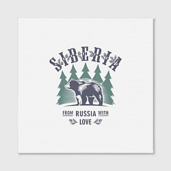 Холст квадратный Сибирь - из России с любовью, цвет: 3D-принт — фото 2
