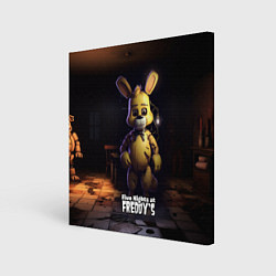 Холст квадратный Spring Bonnie Five Nights at Freddys, цвет: 3D-принт