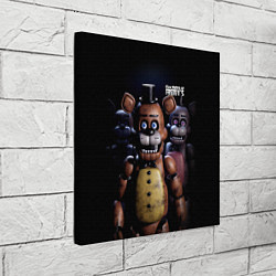 Холст квадратный Five Nights at Freddys персонажи, цвет: 3D-принт — фото 2