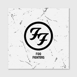 Холст квадратный Foo Fighters glitch на светлом фоне, цвет: 3D-принт — фото 2
