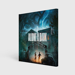Холст квадратный Особняк Alone in the dark, цвет: 3D-принт
