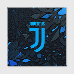 Холст квадратный Juventus blue logo, цвет: 3D-принт — фото 2