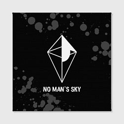 Холст квадратный No Mans Sky glitch на темном фоне, цвет: 3D-принт — фото 2