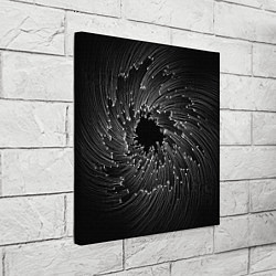 Холст квадратный Абстракция черная дыра, цвет: 3D-принт — фото 2
