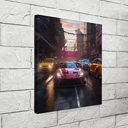 Холст квадратный Forza Horizon street racing, цвет: 3D-принт — фото 2